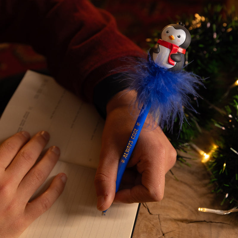 Light - up Gel Pen Writing Is Magic - Penguin - Schrijfwaren Legami - In den Olifant