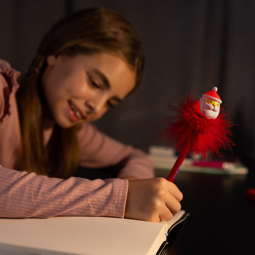 Light - up Gel Pen Writing Is Magic - Santa Claus - Schrijfwaren Legami - In den Olifant