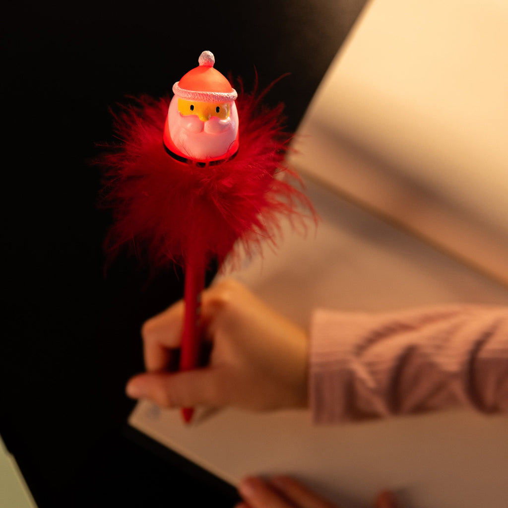 Light - up Gel Pen Writing Is Magic - Santa Claus - Schrijfwaren Legami - In den Olifant