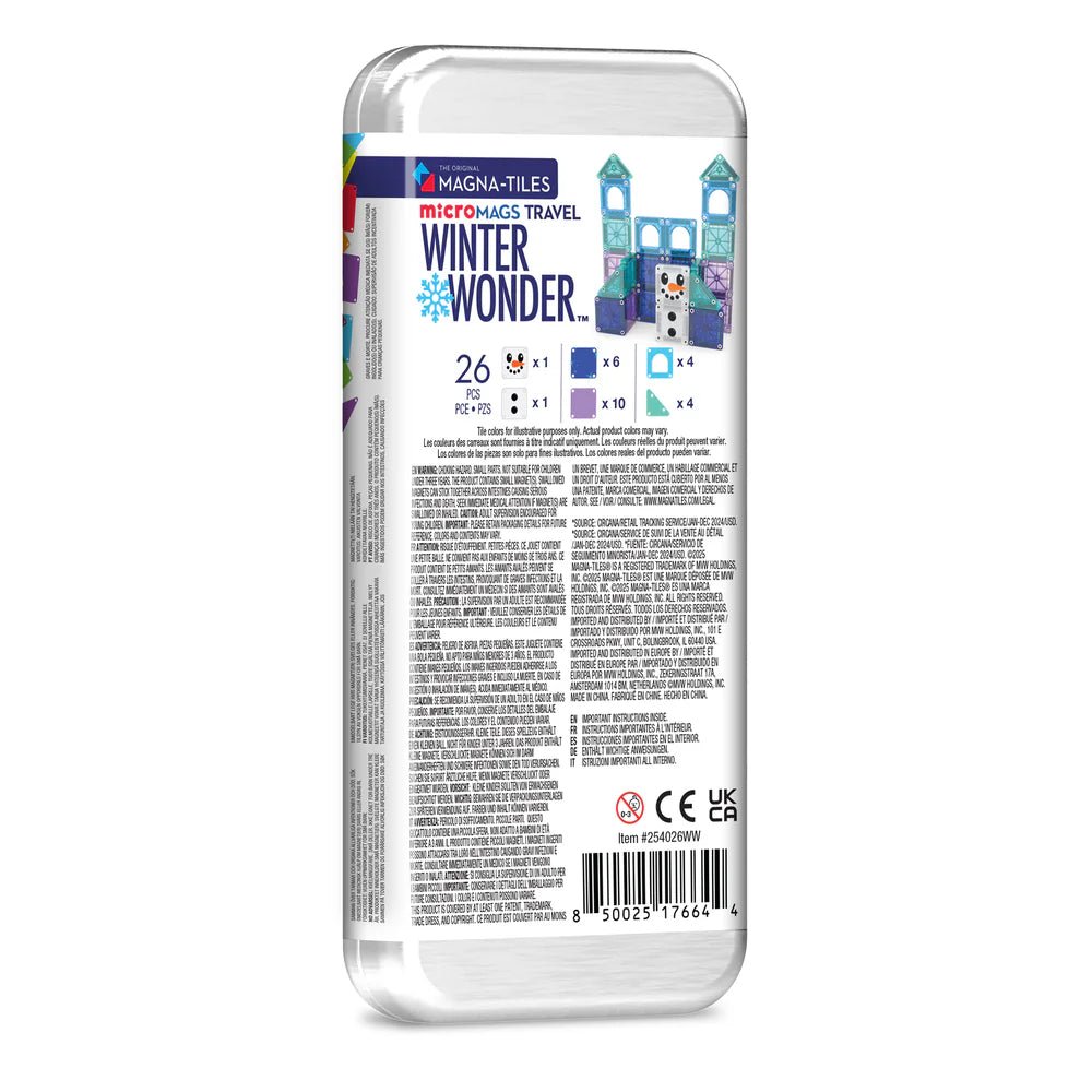 Limited Edition Magneetset Winter Wonder Travel Set - set van 26 - Magnetische bouwspeelgoed Magna Tiles - In den Olifant