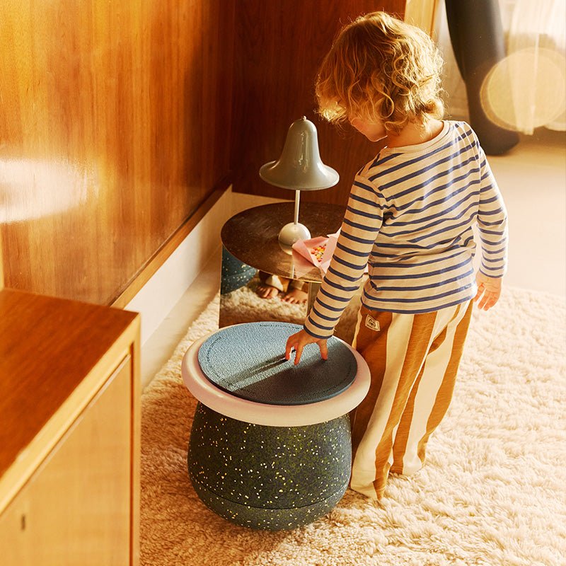 Limited Edition Signature Partner Spring Special Dynamic all Pond - set van 4 + GRATIS Pad dark blue - Poefs en kinderzetels Stapelstein - In den Olifant