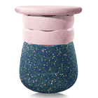 Limited Edition Signature Partner Spring Special Dynamic all Pond - set van 4 + GRATIS Pad dark blue - Poefs en kinderzetels Stapelstein - In den Olifant