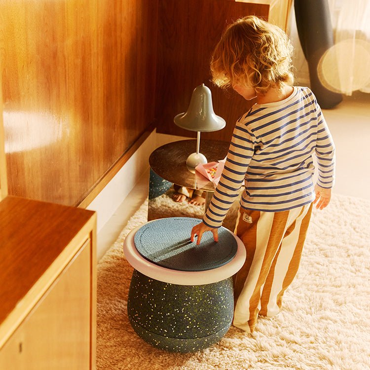 Limited Edition Signature Partner Spring Special Dynamic Small Pond - set van 2 + GRATIS Pad Dark Blue - Poefs en kinderzetels Stapelstein - In den Olifant