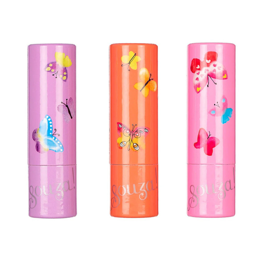 Lip balm Set - 3 lippenbalsems - Kinderschmink en tattoos Souza for kids - In den Olifant