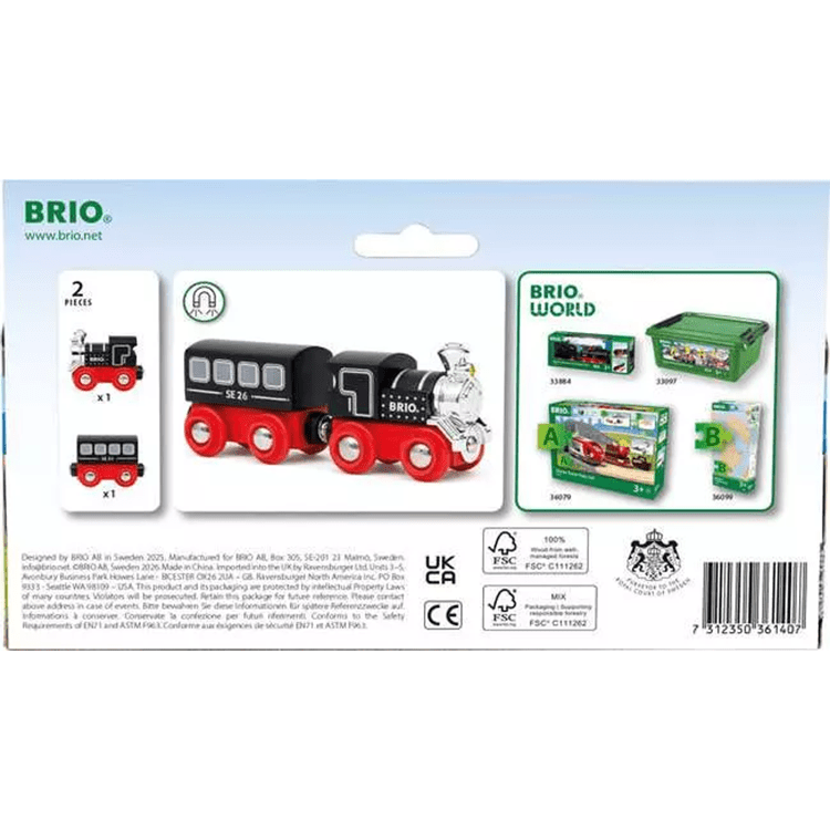 Locomotief met wagon - Special Edition Train 2026 - Treinen Brio - In den Olifant
