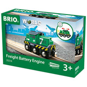 Locomotief voor goederentrein op batterijen - Treinen Brio - In den Olifant