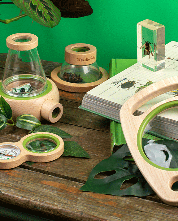 Loep met handvat - Le Jardin du Moulin - Actief buitenspeelgoed Moulin Roty - In den Olifant