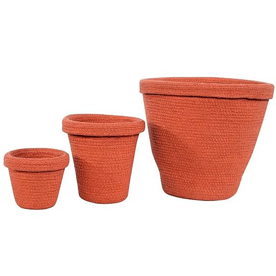 Set Van 3 Opbergmandjes - Terracotta