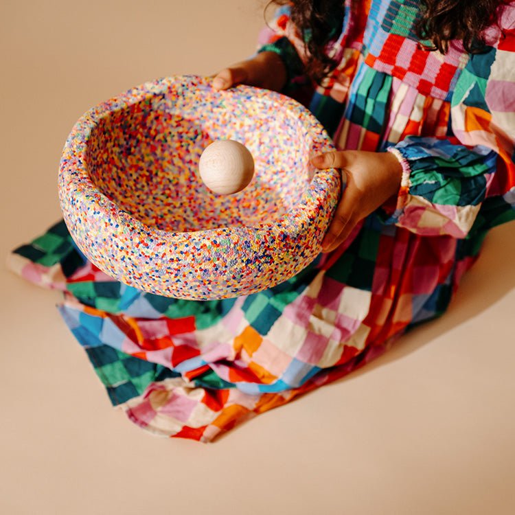 Losse Stapelstein Original Super Confetti - 1 Steen - Sorteer - en stapelspeelgoed Stapelstein - In den Olifant