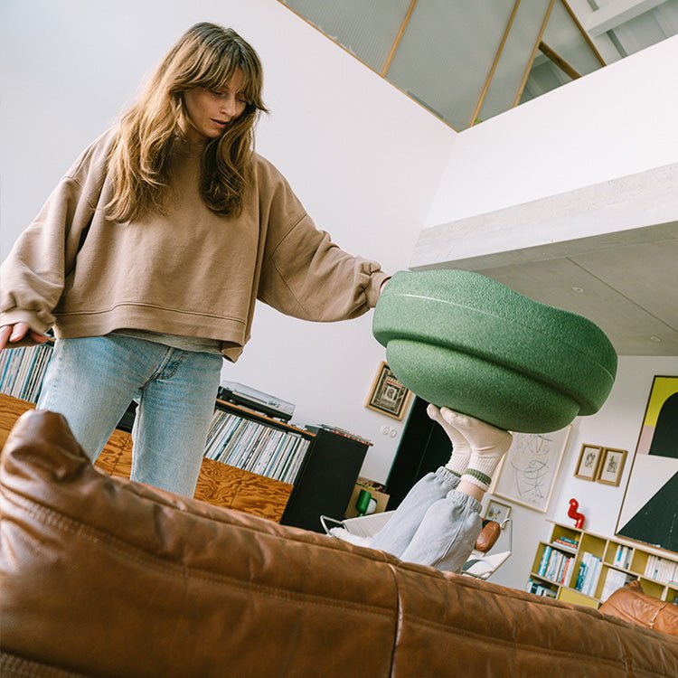 Losse XL steen Stapelstein® GROW Donkergroen - Ø 57 cm - Open ended speelgoed Stapelstein - In den Olifant