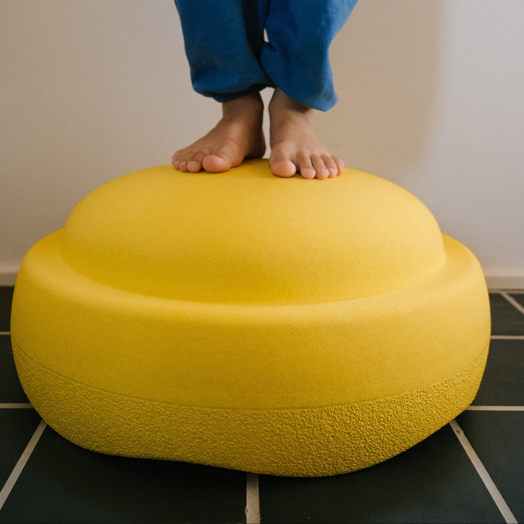 Losse XL steen Stapelstein® GROW Geel - Ø 57 cm - Open ended speelgoed Stapelstein - In den Olifant
