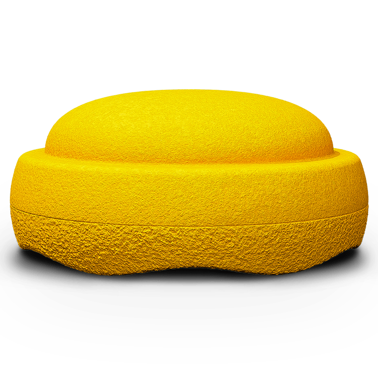 Losse XL steen Stapelstein® GROW Geel - Ø 57 cm - Open ended speelgoed Stapelstein - In den Olifant