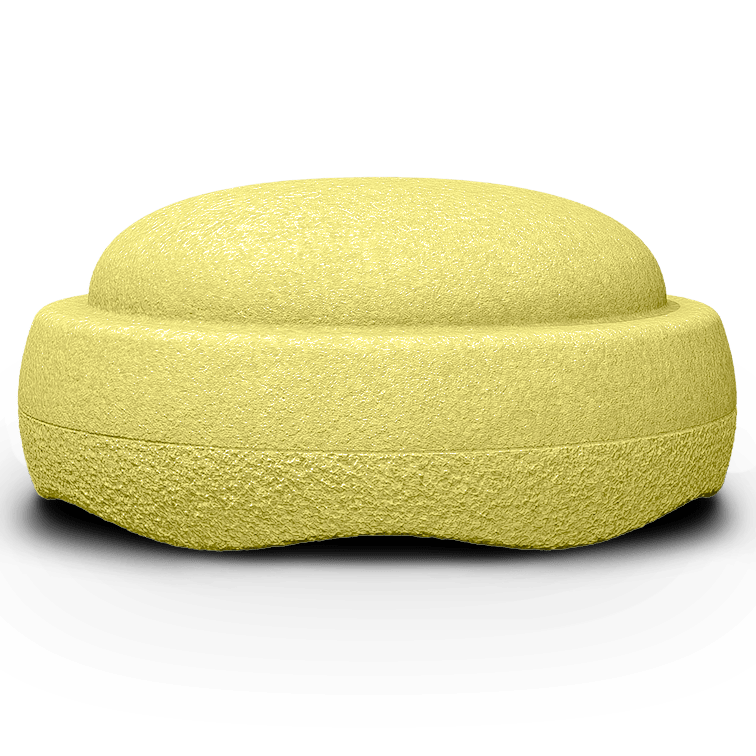 Losse XL steen Stapelstein® GROW Lichtgeel - Ø 57 cm - Open ended speelgoed Stapelstein - In den Olifant