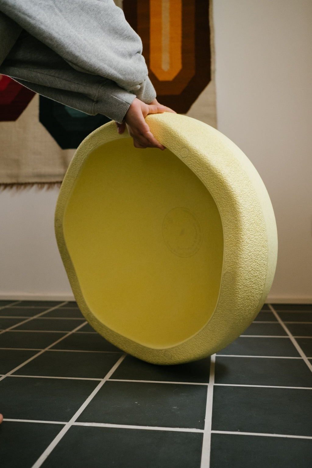 Losse XL steen Stapelstein® GROW Lichtgeel - Ø 57 cm - Open ended speelgoed Stapelstein - In den Olifant