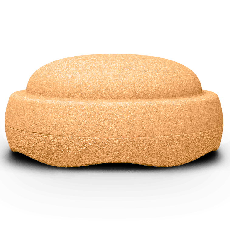 Losse XL steen Stapelstein® GROW Lichtoranje - Ø 57 cm - Open ended speelgoed Stapelstein - In den Olifant