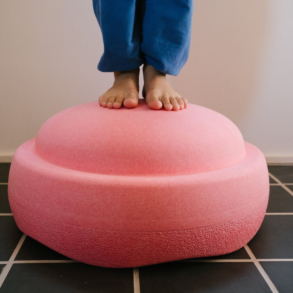 Losse XL steen Stapelstein® GROW Lichtrood - Ø 57 cm - Open ended speelgoed Stapelstein - In den Olifant