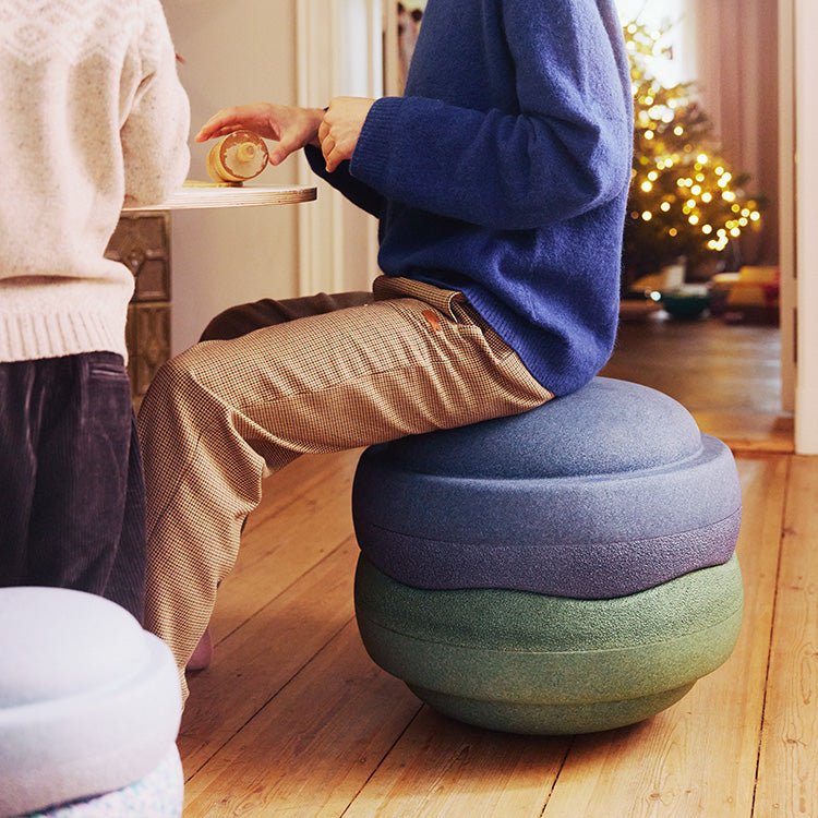 Losse XL steen Stapelstein® GROW Schemerblauw - Ø 57 cm - Open ended speelgoed Stapelstein - In den Olifant