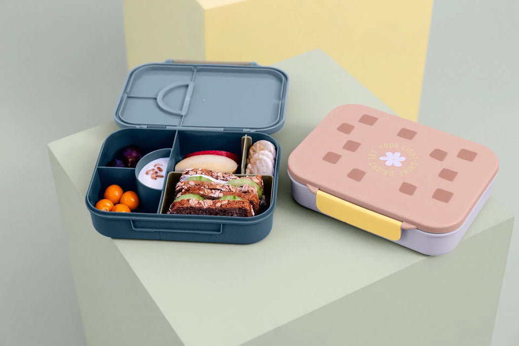 Lunchbox Bento Box - Pattern Party Blue Green - Lunchboxen en snackdoosjes Lässig - In den Olifant