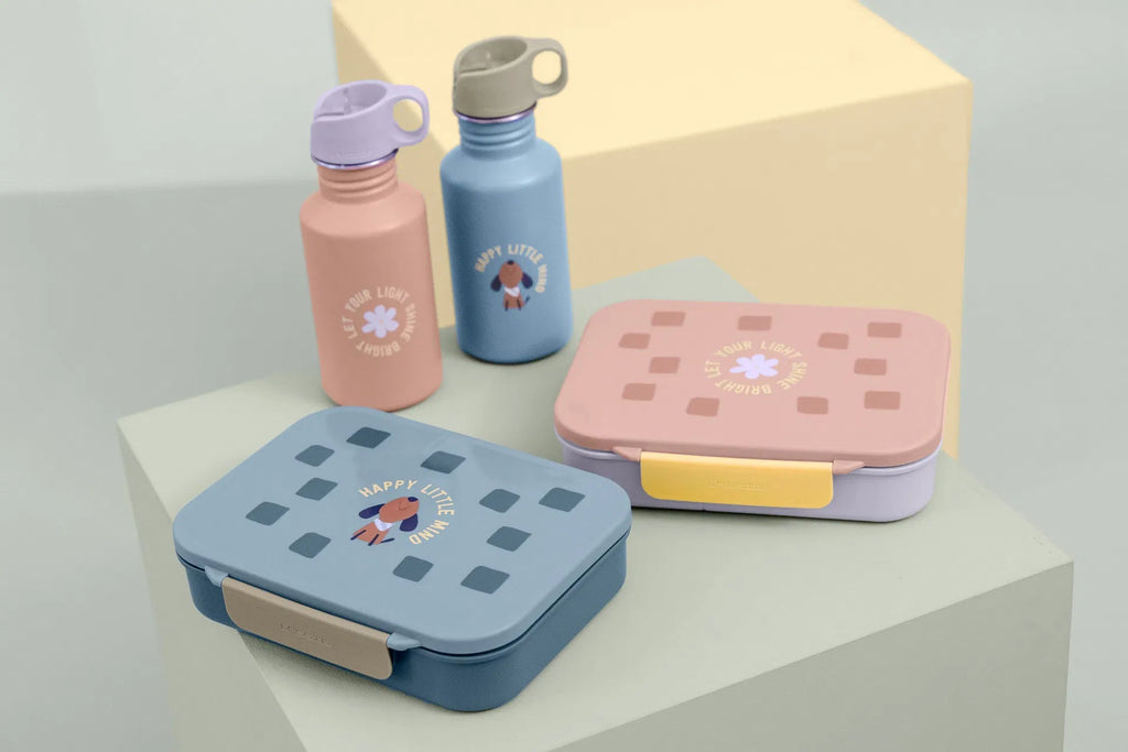 Lunchbox Bento Box - Pattern Party Blue Green - Lunchboxen en snackdoosjes Lässig - In den Olifant