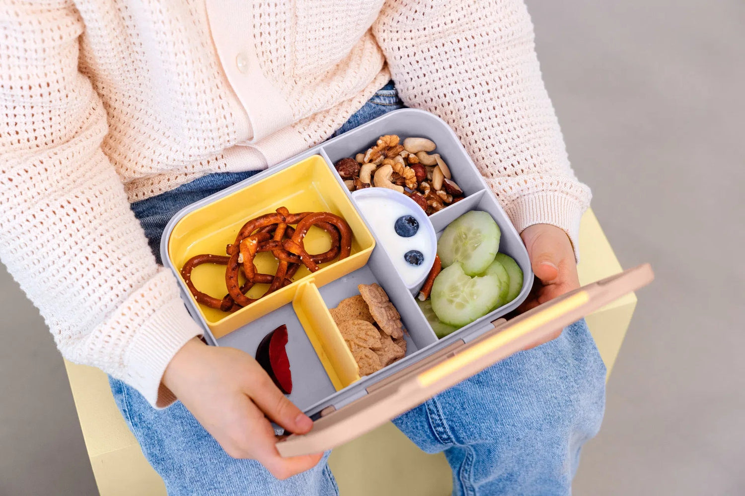 Lunchbox Bento Box - Pattern Party Rose Lilac - Lunchboxen en snackdoosjes Lässig - In den Olifant