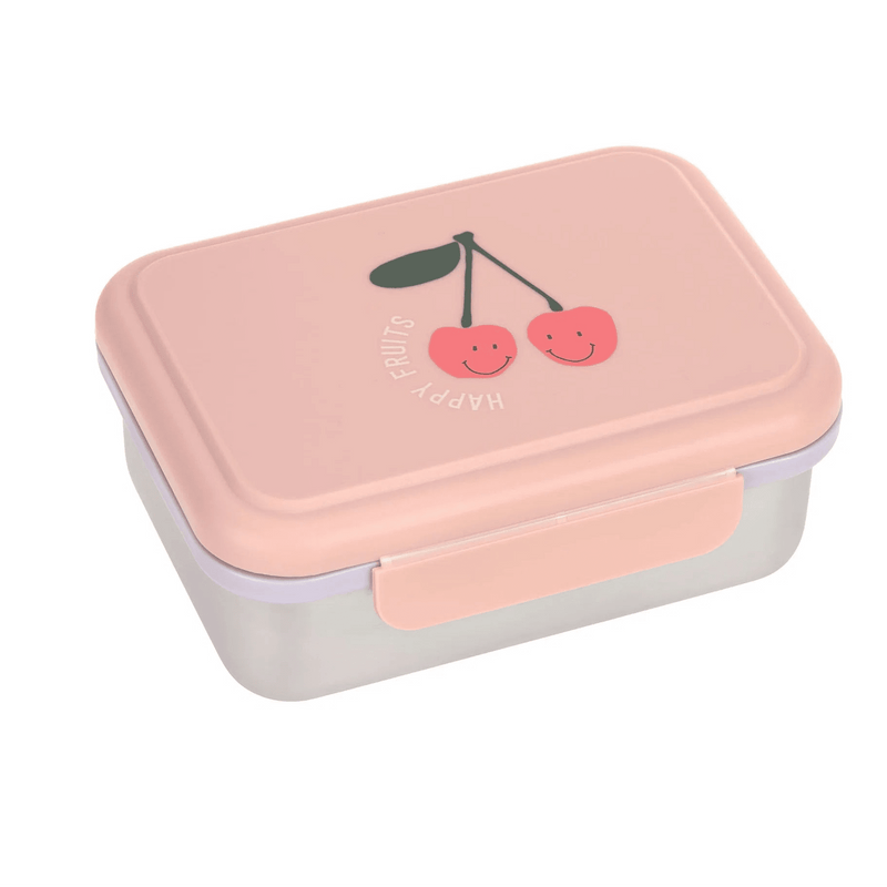 Lunchbox Stainless Steel Happy Fruits Cherry - Lunchboxen en snackdoosjes Lässig - In den Olifant