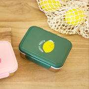 Lunchbox Stainless Steel Happy Fruits Lemon - Lunchboxen en snackdoosjes Lässig - In den Olifant