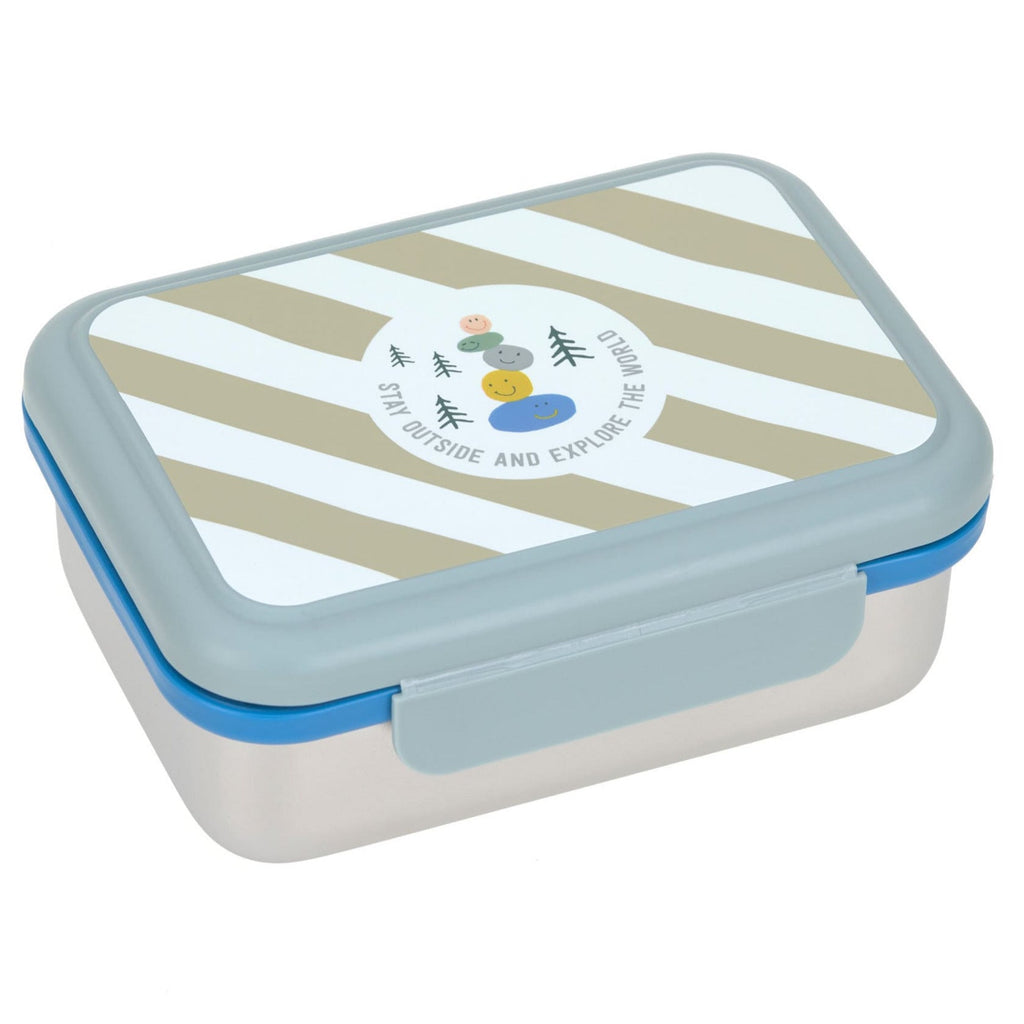 Lunchbox Stainless Steel Sunny Explorer Green/Blue - Lunchboxen en snackdoosjes Lässig - In den Olifant