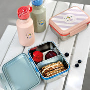 Lunchbox Stainless Steel Sunny Explorer Rose/Pink - Lunchboxen en snackdoosjes Lässig - In den Olifant