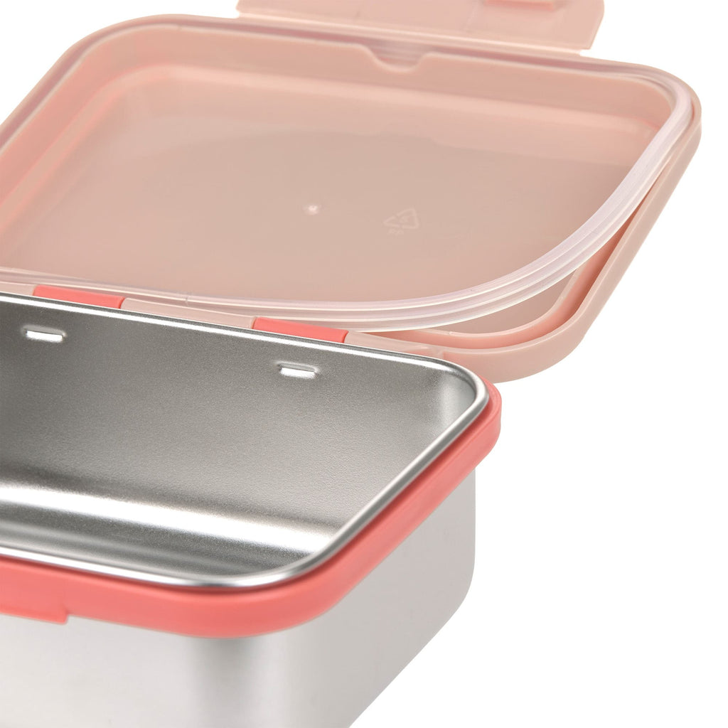 Lunchbox Stainless Steel Sunny Explorer Rose/Pink - Lunchboxen en snackdoosjes Lässig - In den Olifant