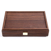 Luxe set speelkaarten in houten kistje - 24 x 17 cm - Kaartspellen Manopoulos - In den Olifant