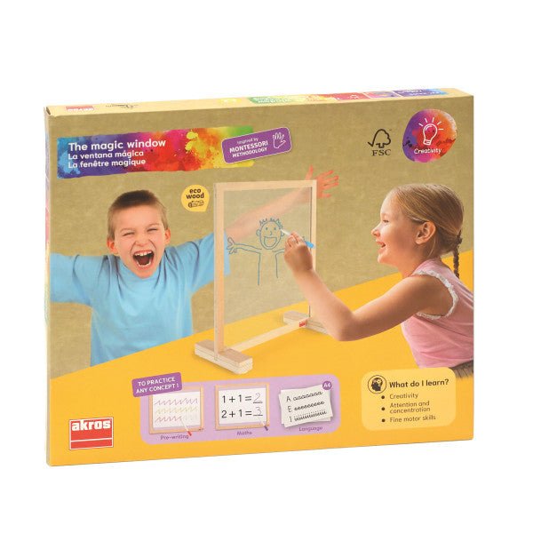 Magisch raam - Tafelmodel Ezel - Kleuren en tekenen Akros Magic Window - In den Olifant