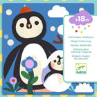 Magische kleuurset met waterpen - Kiekeboe, dierenbaby’s van over de hele wereld - Kleuren en tekenen Djeco - In den Olifant