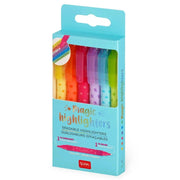 Magische markeerstiften Magic Highlighters - set van 6 - Kleuren en tekenen Legami - In den Olifant