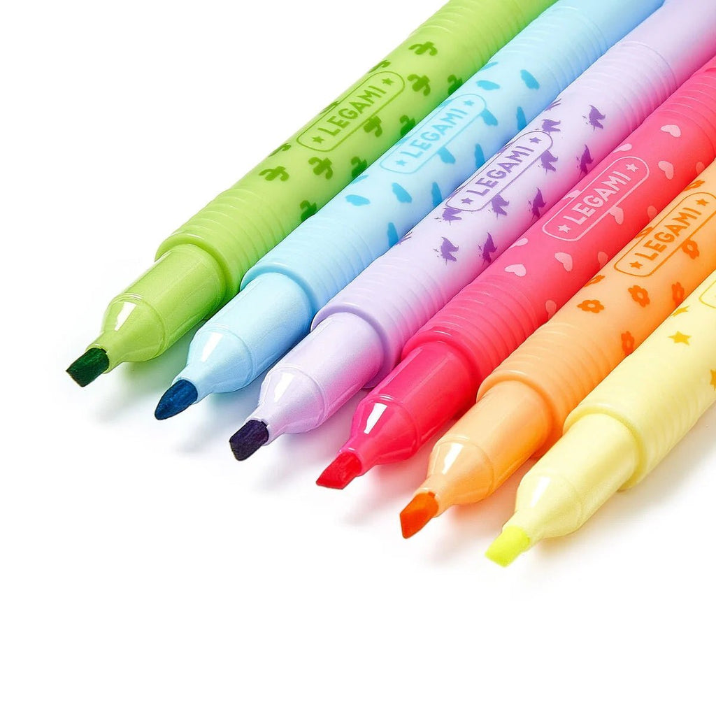 Magische markeerstiften Magic Highlighters - set van 6 - Kleuren en tekenen Legami - In den Olifant