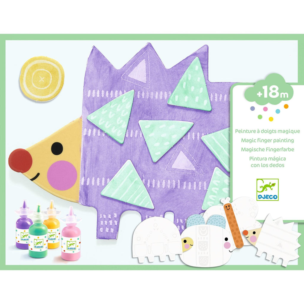 Magische vingerverf set - Kleine vormen - Knutselsets Djeco - In den Olifant