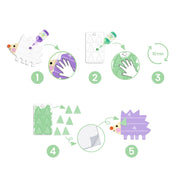 Magische vingerverf set - Kleine vormen - Knutselsets Djeco - In den Olifant