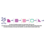 Magna Tiles® Micro Mags Travel Set Heart to Heart - set van 26 - Magnetische bouwspeelgoed Magna Tiles - In den Olifant