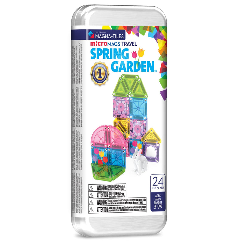 Magna Tiles® Micro Mags Travel Set Spring Garden - set van 24 - Magnetische bouwspeelgoed Magna Tiles - In den Olifant