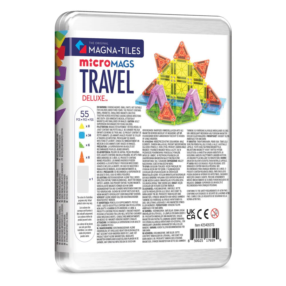 Magna Tiles Travel Set Deluxe - set van 55 - Magnetische bouwspeelgoed Magna Tiles - In den Olifant