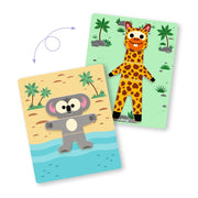 Magneetpuzzel Inzebox Mix n'match - 24 stukjes - Magnetische puzzels Djeco - In den Olifant