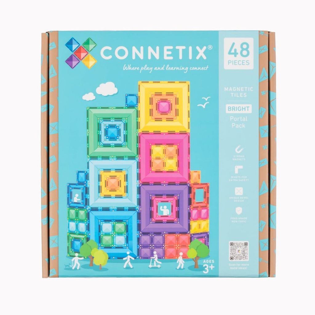 Magneetspeelgoed Bright Portal Pack - set van 48 - Magnetische bouwspeelgoed Connetix - In den Olifant