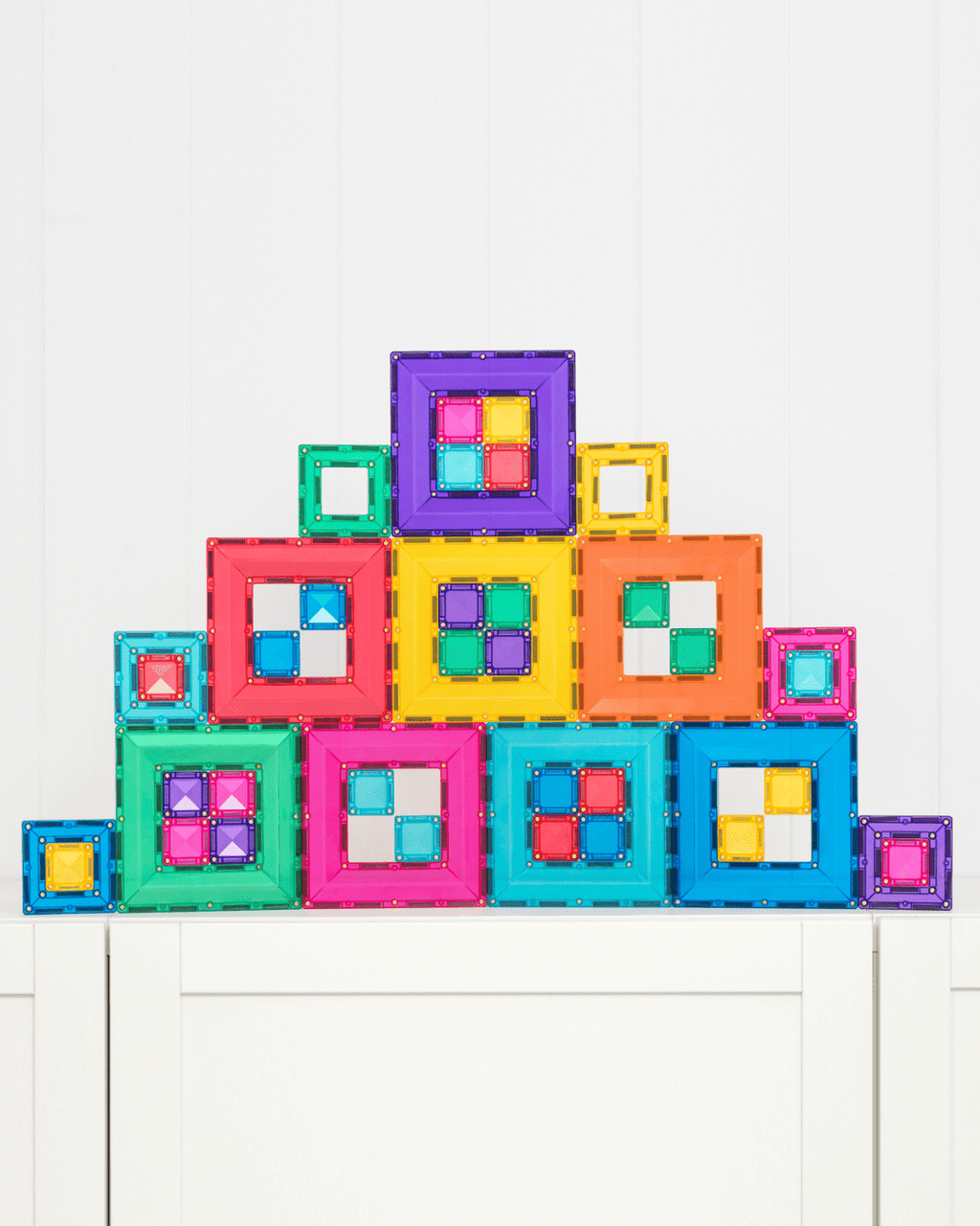 Magneetspeelgoed Bright Portal Pack - set van 48 - Magnetische bouwspeelgoed Connetix - In den Olifant