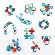 Magneetspeelgoed Clixo Tiny & Mighty Marine - set van 9 onderdelen - Magnetische bouwspeelgoed Clixo - In den Olifant
