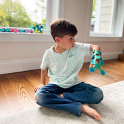 Magneetspeelgoed Itsy Pack Green / Blue - set van 18 onderdelen - Magnetische bouwspeelgoed Clixo - In den Olifant