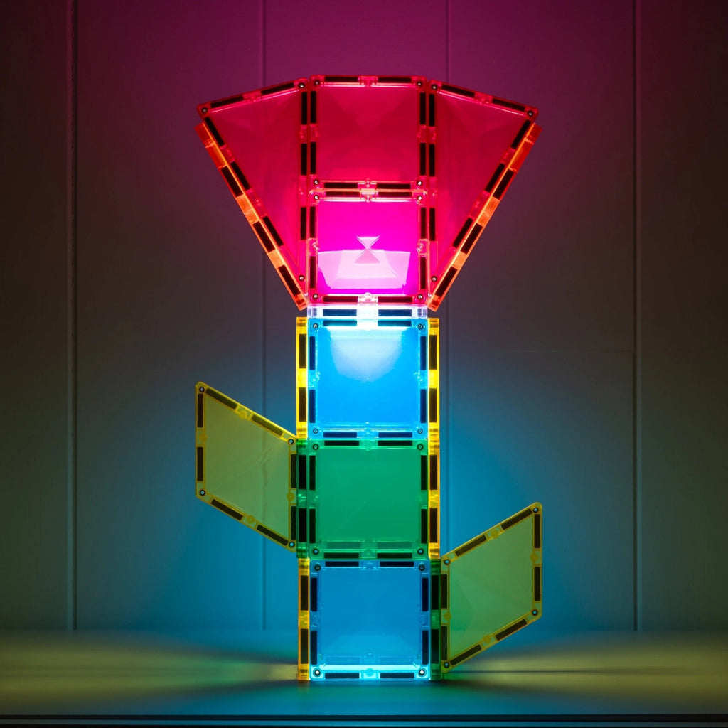 Magneetspeelgoed Light Rocket Pack - set van 30 - Magnetische bouwspeelgoed Connetix - In den Olifant