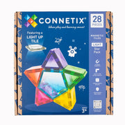 Magneetspeelgoed Light Star Pack - set van 28 - Magnetische bouwspeelgoed Connetix - In den Olifant