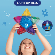 Magneetspeelgoed Light Star Pack - set van 28 - Magnetische bouwspeelgoed Connetix - In den Olifant