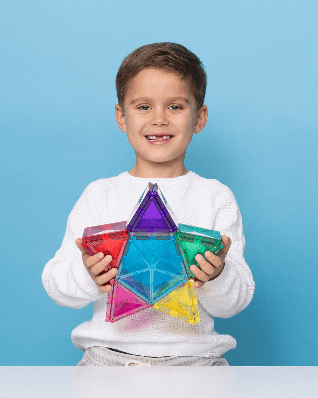 Magneetspeelgoed Light Star Pack - set van 28 - Magnetische bouwspeelgoed Connetix - In den Olifant