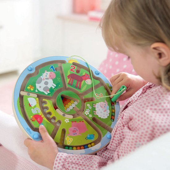 Magneetspel Getallenlabyrint - Magnetische puzzels Haba - In den Olifant