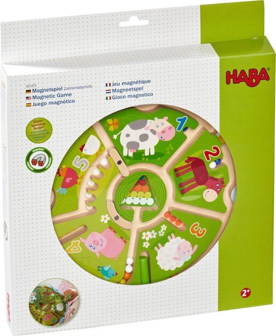 Magneetspel Getallenlabyrint - Magnetische puzzels Haba - In den Olifant